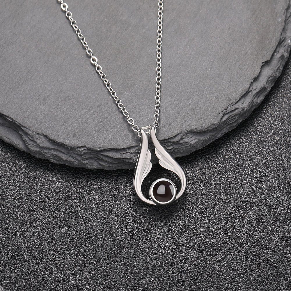 Celestial Angel Hidden Photo Necklace - Hidden Forever