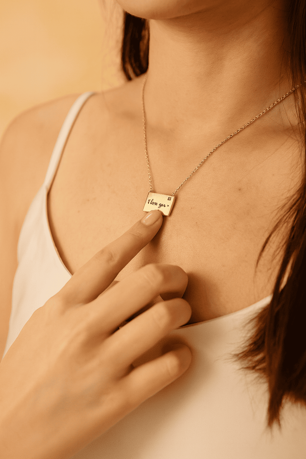 Custom Locket with Hidden Photo Pendant Necklace - Hidden Forever