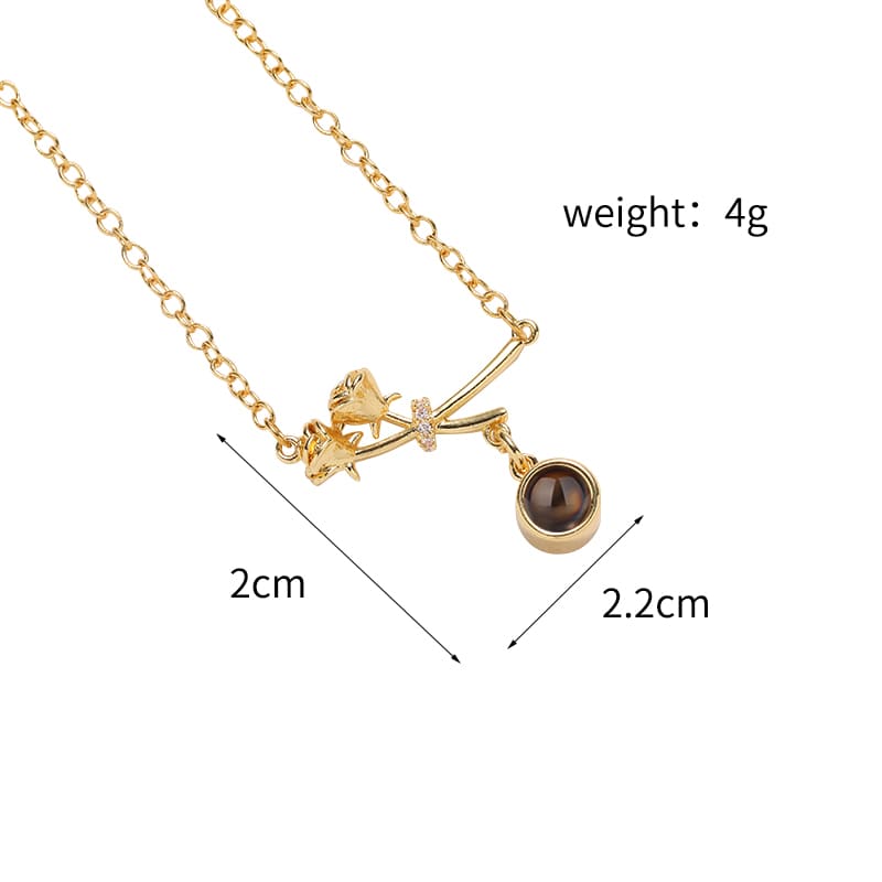 Eternal Rose Projection Necklace - Hidden Forever