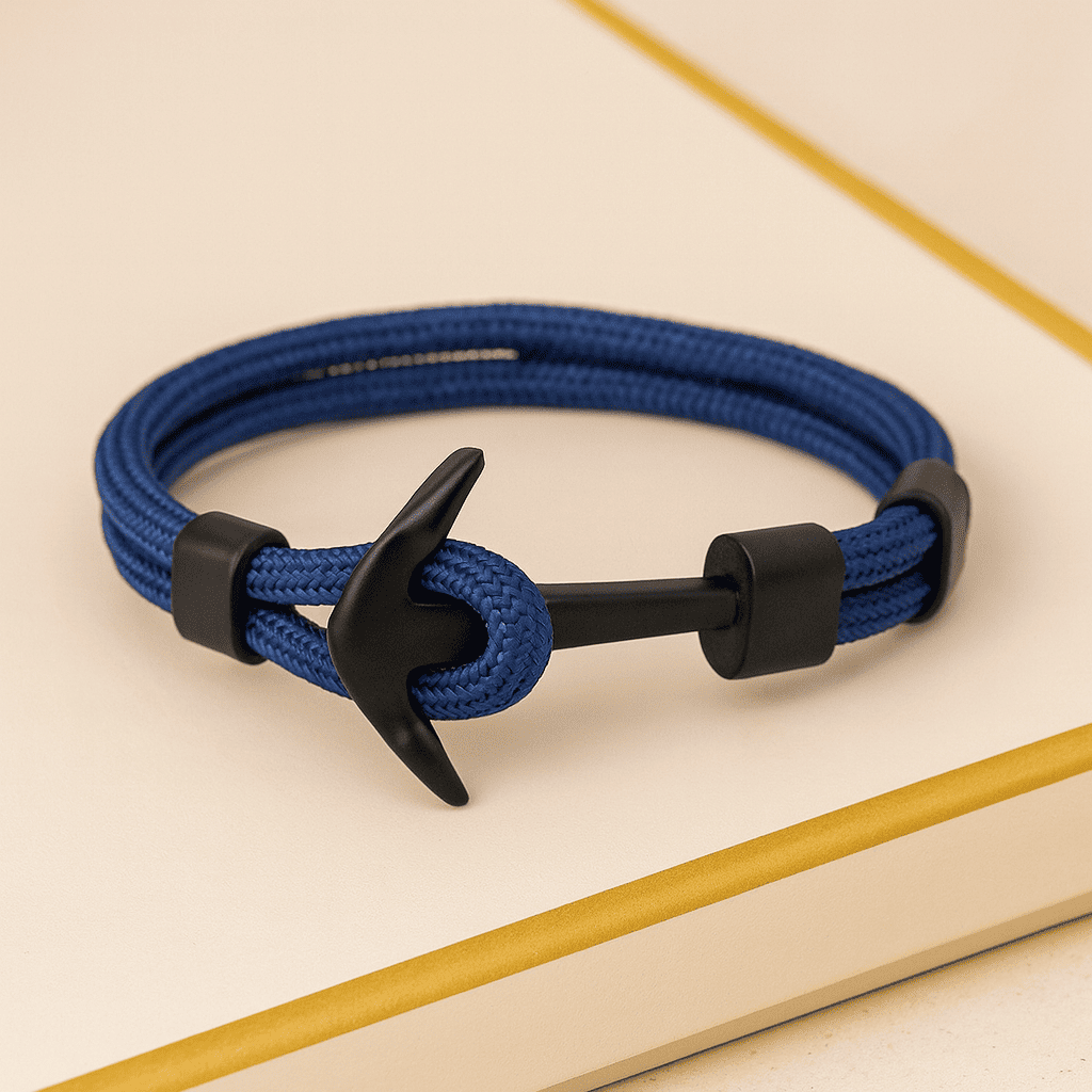 Father & Son Forever Linked Nautical Anchor Bracelet - Hidden Forever