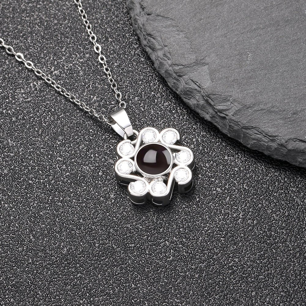 Floral Radiance Hidden Photo Necklace - Hidden Forever