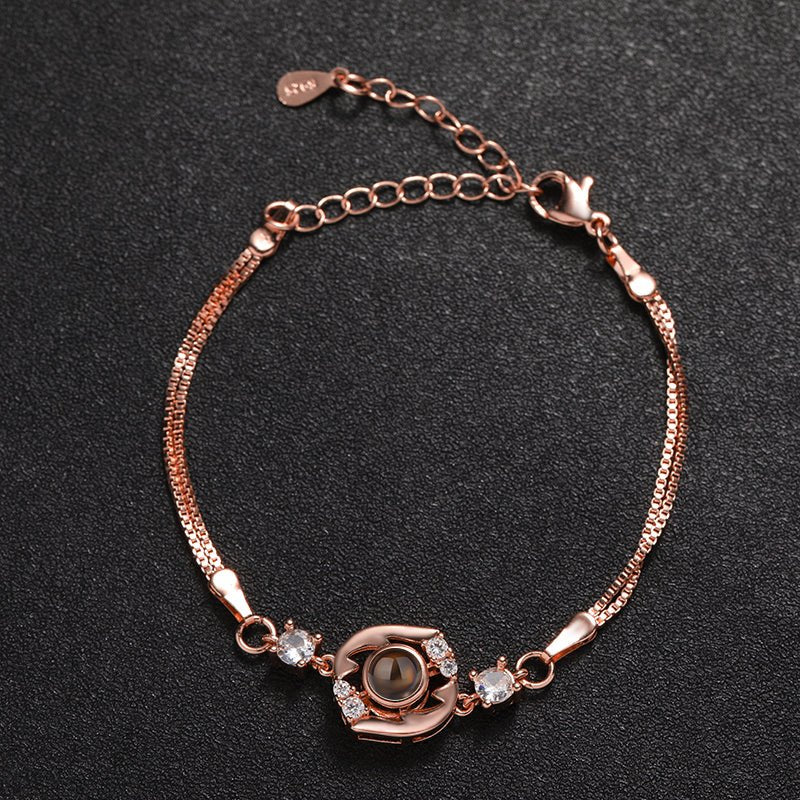 Lustrous Orbit Hidden Photo Bracelet - Hidden Forever