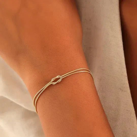 Mother & Daughter Eternal Bond Knot Bracelets - Hidden Forever