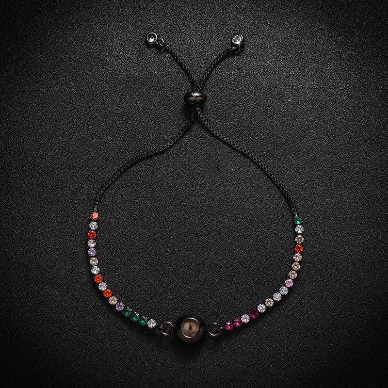 Rainbow Gleam Hidden Photo Bracelet - Hidden Forever