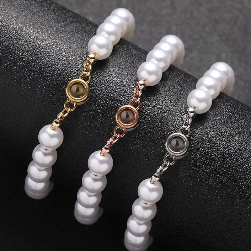 Sphere Bead Hidden Photo Bracelet - Hidden Forever