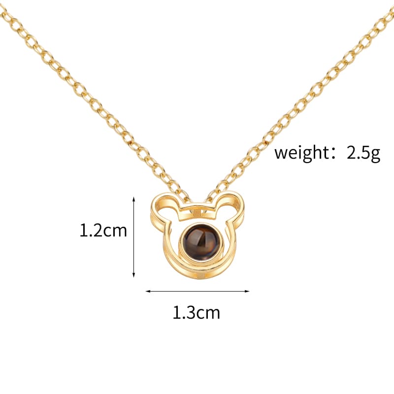 Sweet Bear Projection Necklace - Hidden Forever
