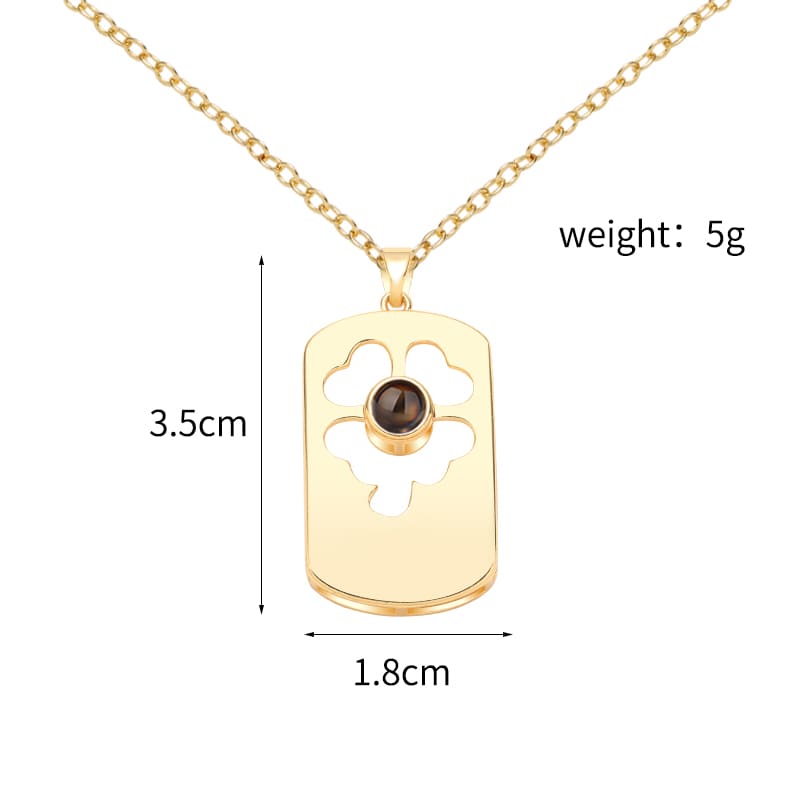 Timeless Clover Projection Pendant - Hidden Forever