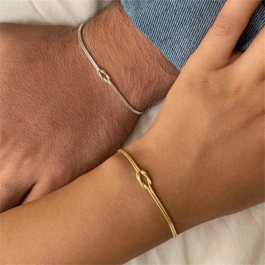 Wife and Husband Bond Knot Bracelets - Hidden Forever