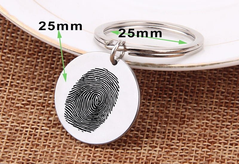 Custom Fingerprint Keychain - Hidden Forever