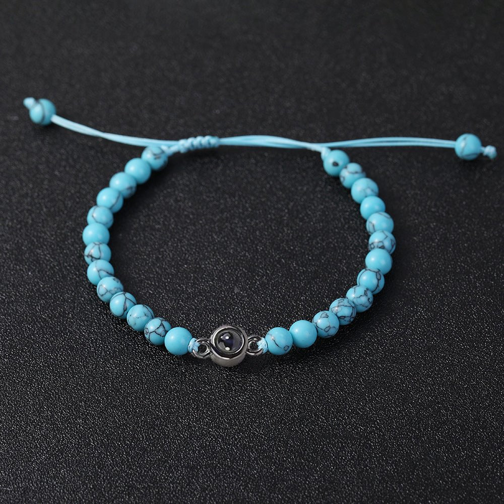 Customised Frosted Stone Projection Bracelet - Hidden Forever