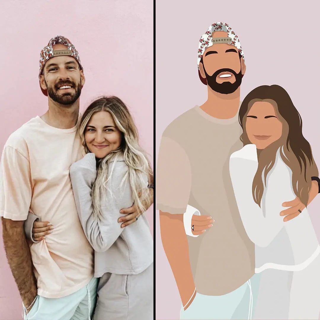 Premium Custom Faceless Portrait - Upload Your Photo - Hidden Forever