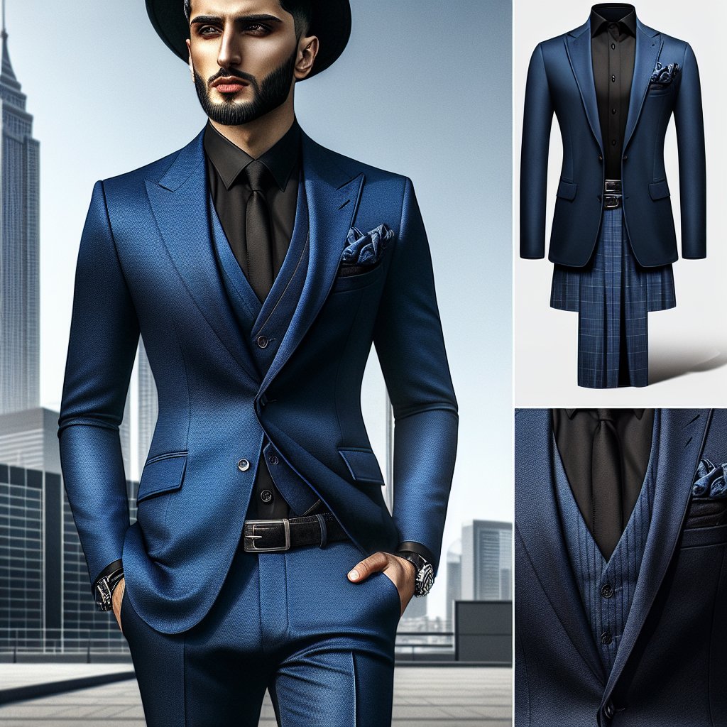 Blue Suit Black Shirt | A Bold Color Combination For Men – Hidden Forever