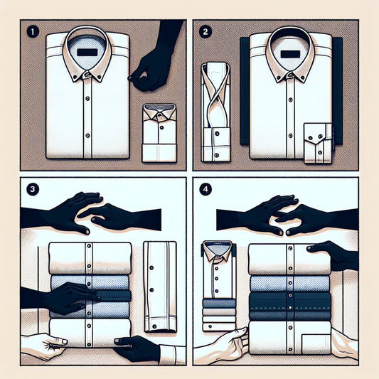 How To Fold Dress Shirts For Travel | 4 Easy Steps For Your Collared Shirt - Hidden Forever