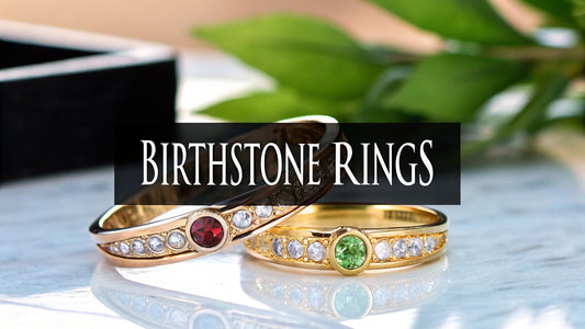 Rings with Birthstones and Names Your Perfect Guide - Hidden Forever