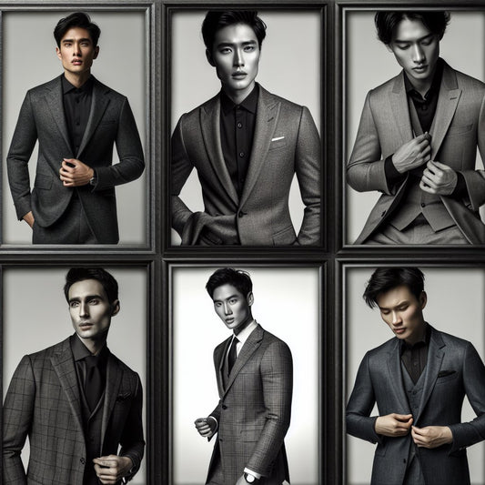 Timeless Elegance Of Grey Suit And Black Shirt Outfits For Men - Hidden Forever