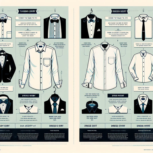 Tuxedo Shirt Vs Dress Shirt | Our Guide To What To Wear On Different Occasions - Hidden Forever