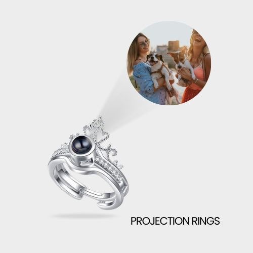 Hidden Photo Rings Necklace With Picture Inside | Photo Bracelets | Hidden Forever