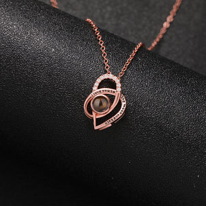 Endless Devotion Charm Hidden Photo Necklace