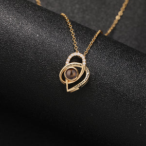 Endless Devotion Charm Hidden Photo Necklace