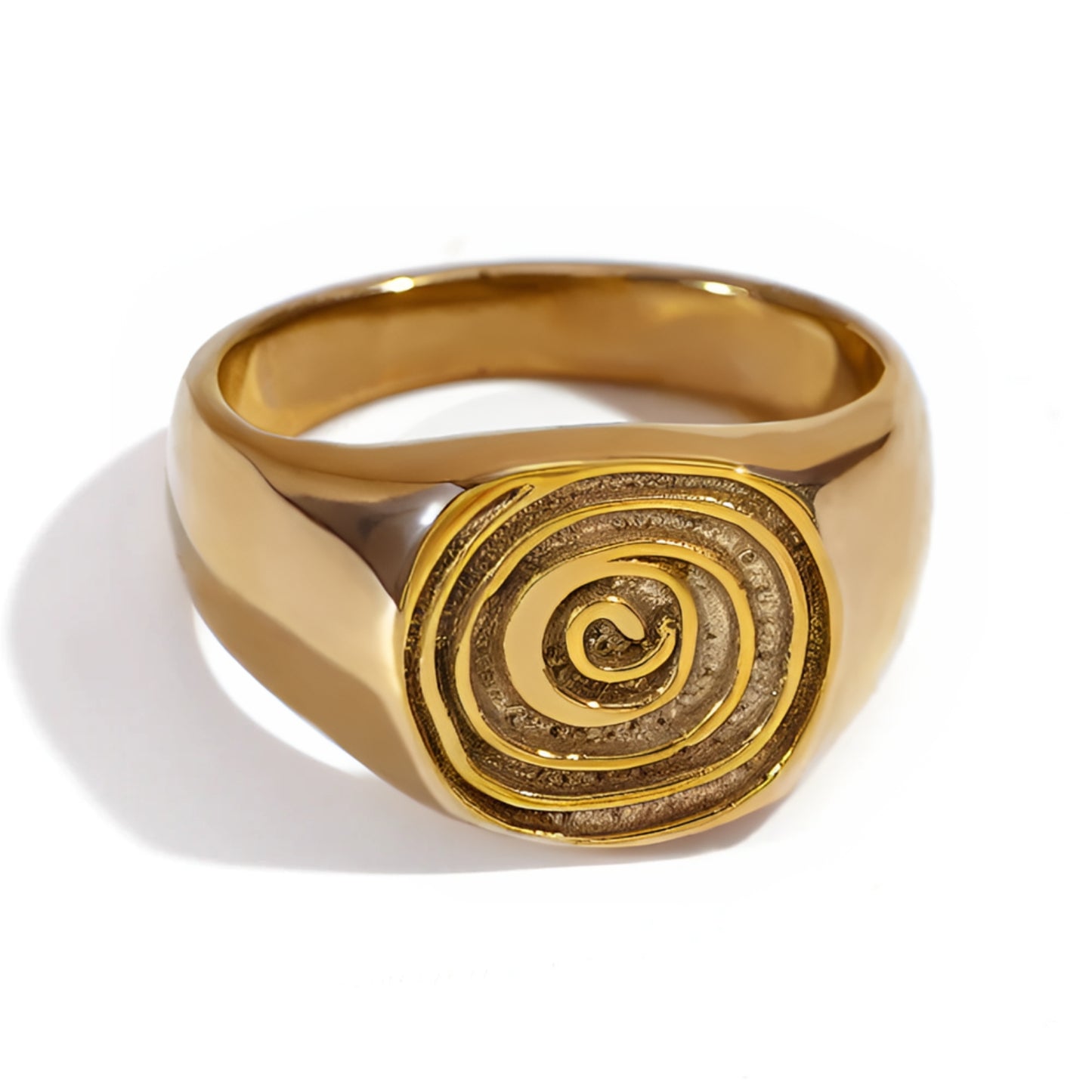 Spiral Signet Ring