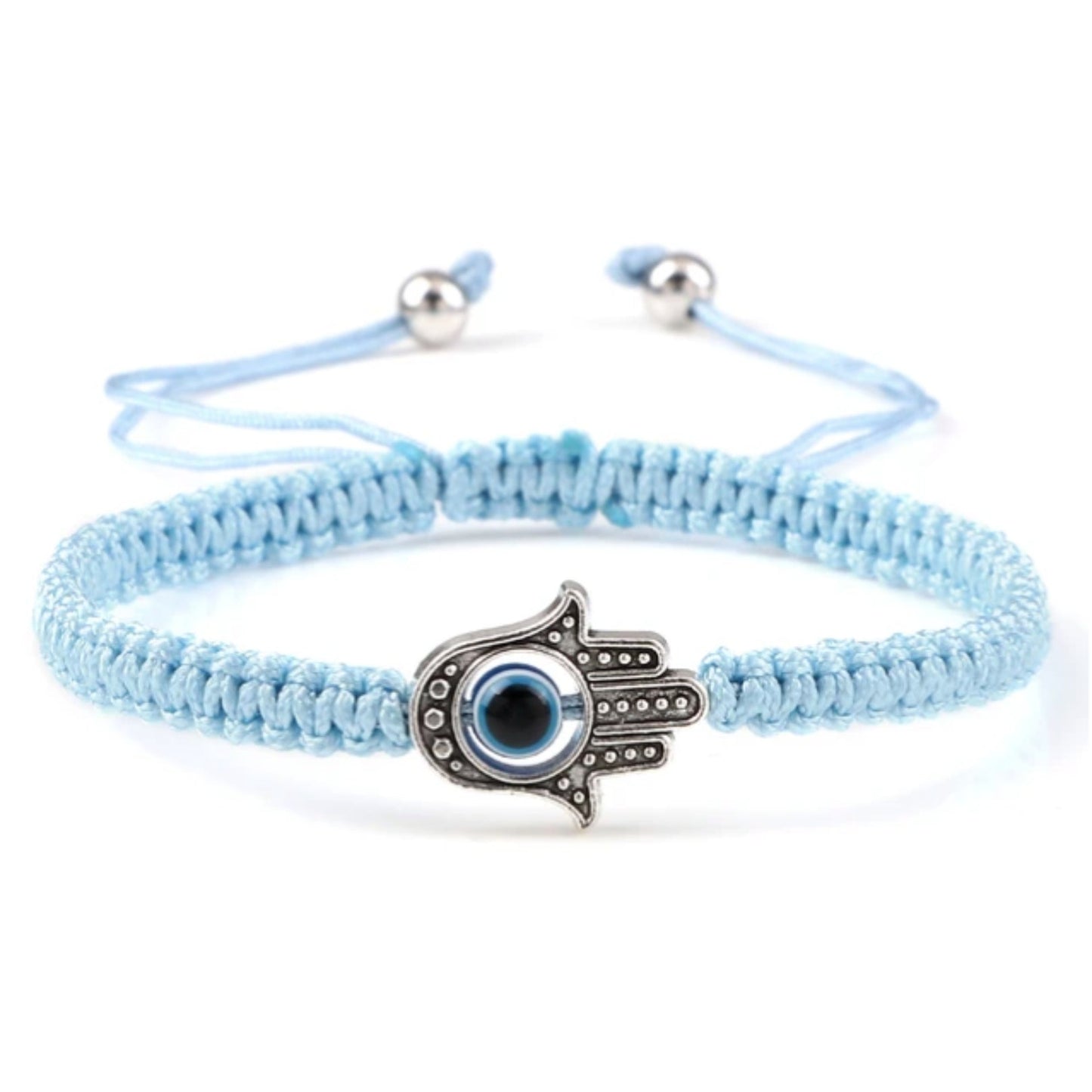 Adjustable Braided Evil Eye Bracelet - Hidden Forever