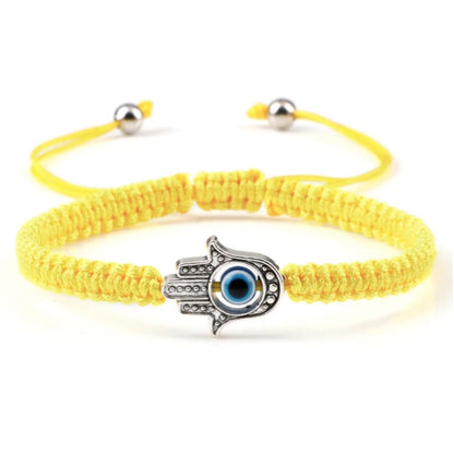 Adjustable Braided Evil Eye Bracelet - Hidden Forever