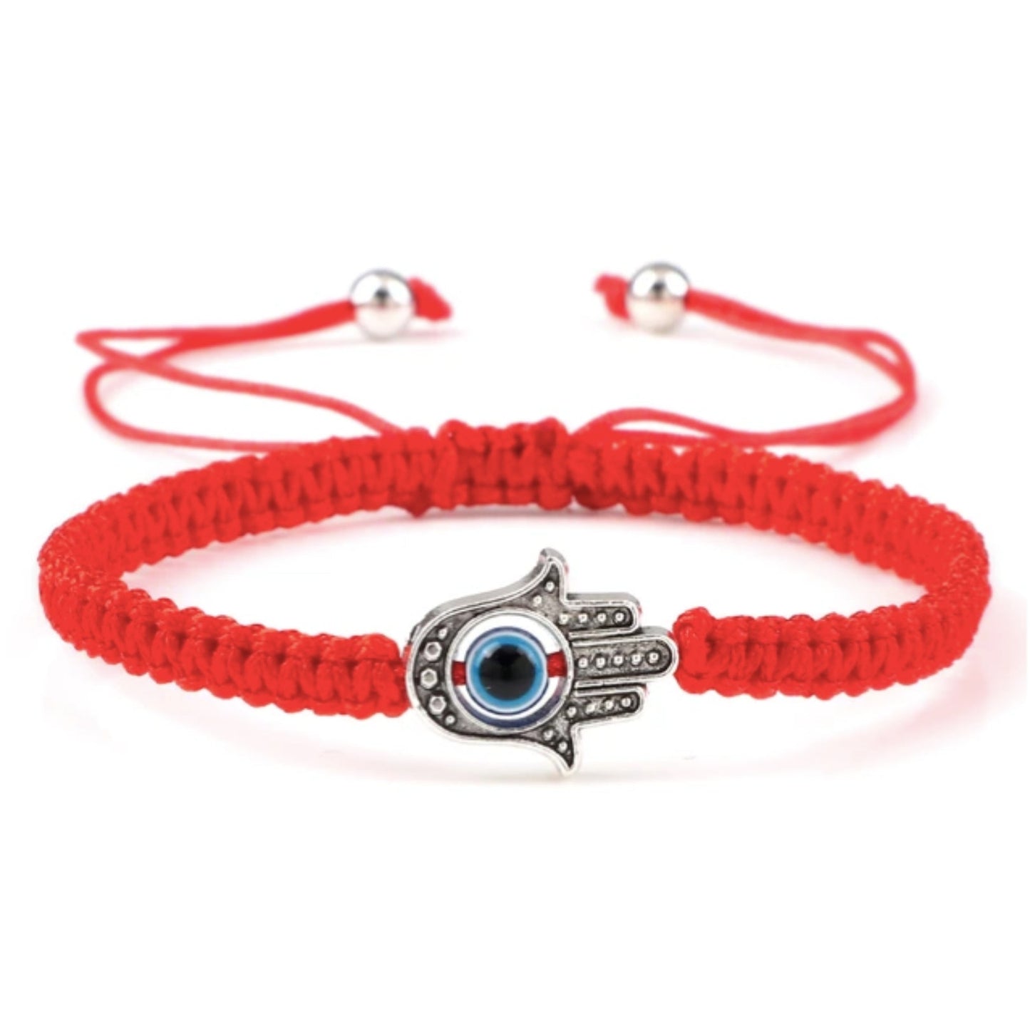 Adjustable Braided Evil Eye Bracelet - Hidden Forever