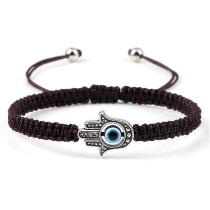 Adjustable Braided Evil Eye Bracelet - Hidden Forever