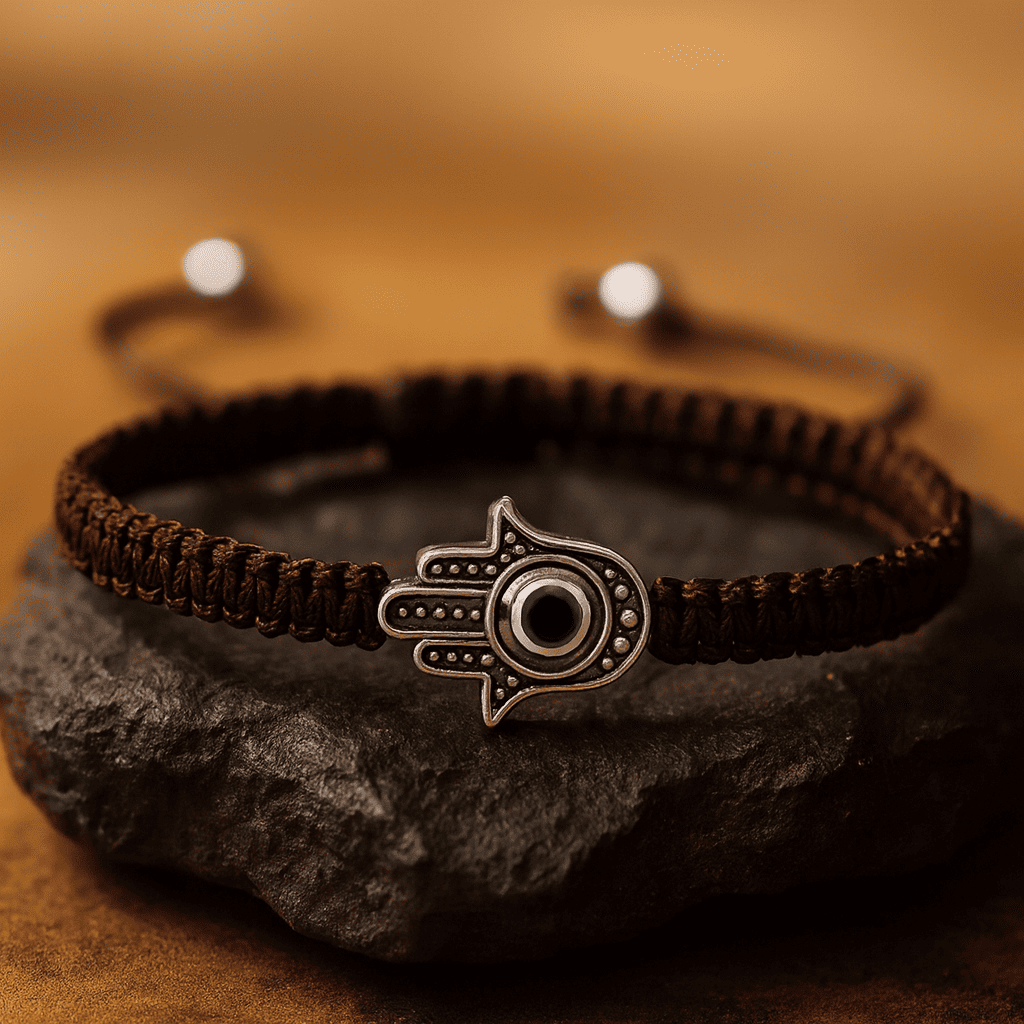 Adjustable Braided Evil Eye Bracelet - Hidden Forever