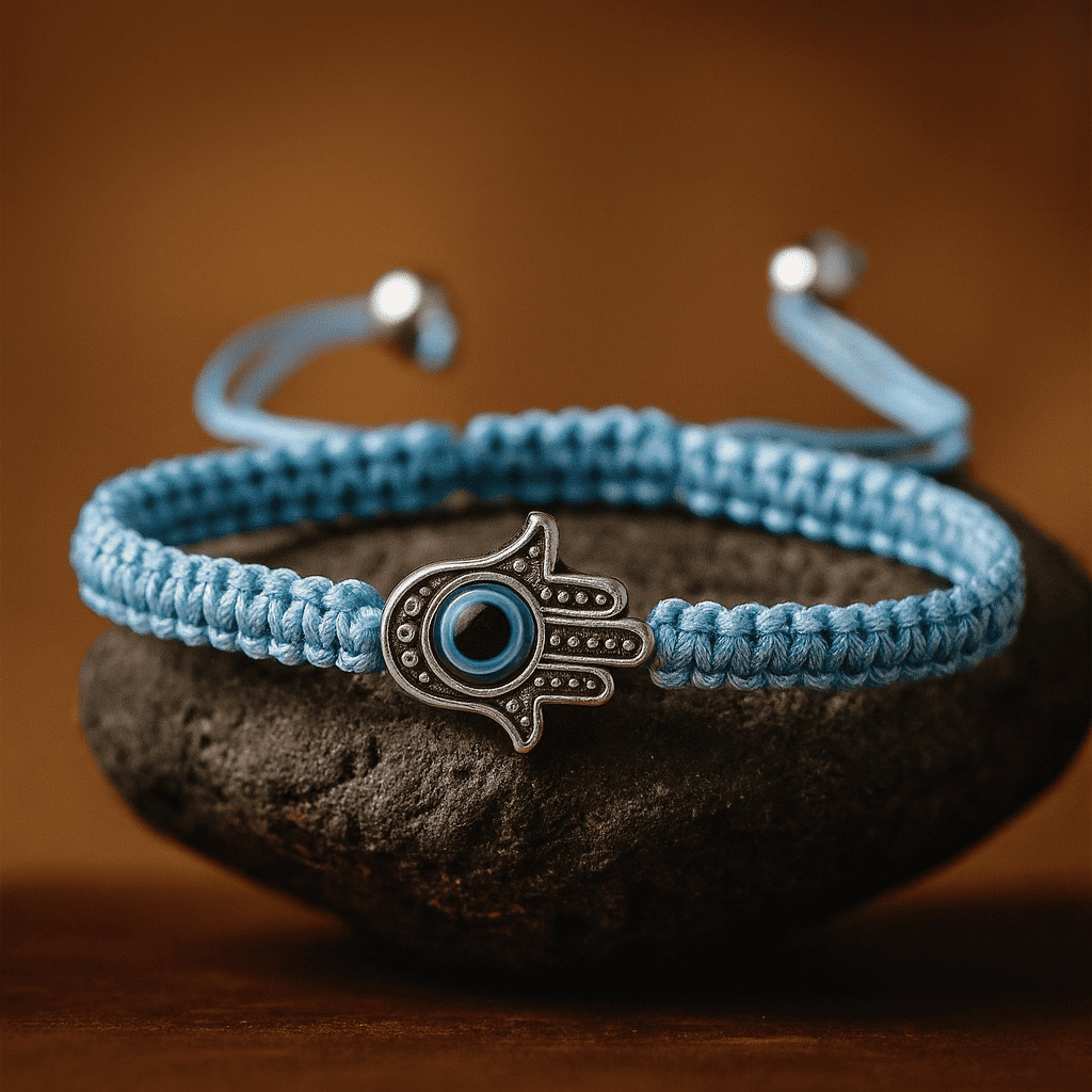 Adjustable Braided Evil Eye Bracelet - Hidden Forever