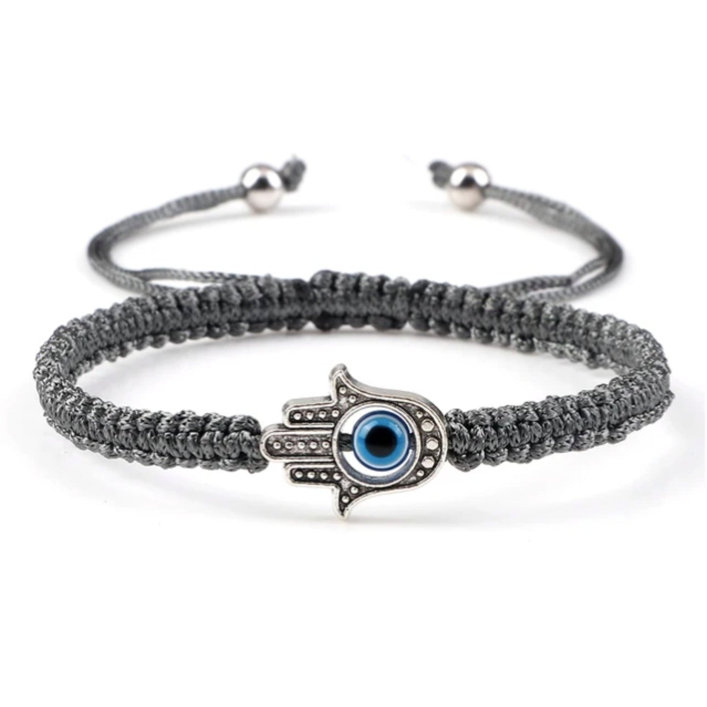 Adjustable Braided Evil Eye Bracelet - Hidden Forever