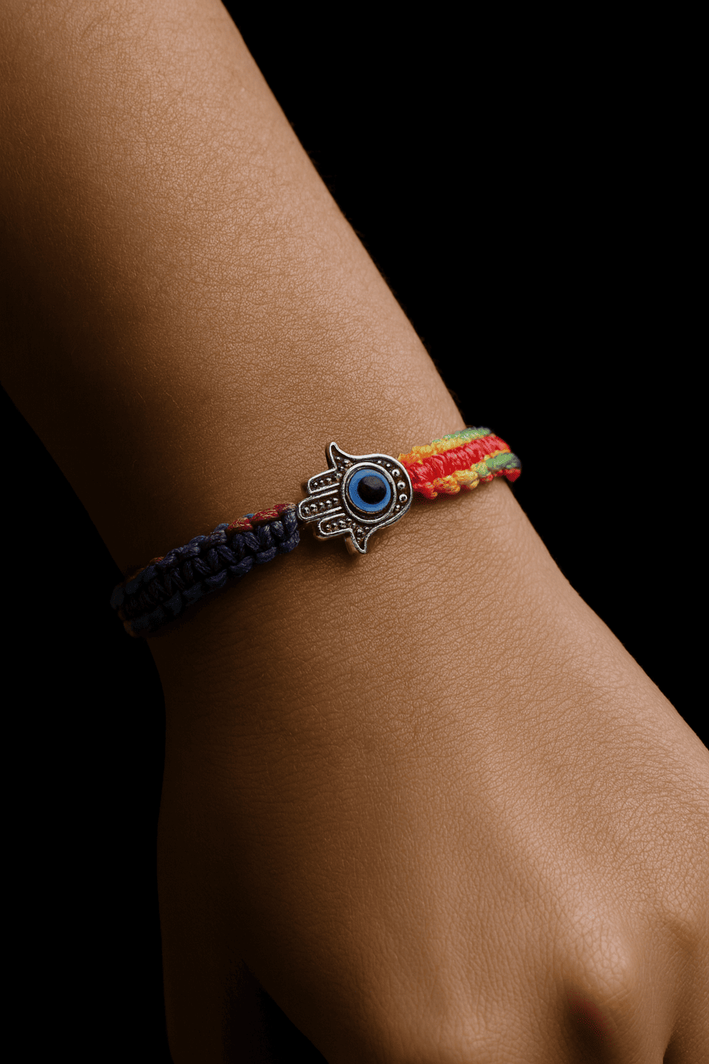 Adjustable Braided Evil Eye Bracelet - Hidden Forever