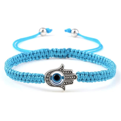 Adjustable Braided Evil Eye Bracelet - Hidden Forever