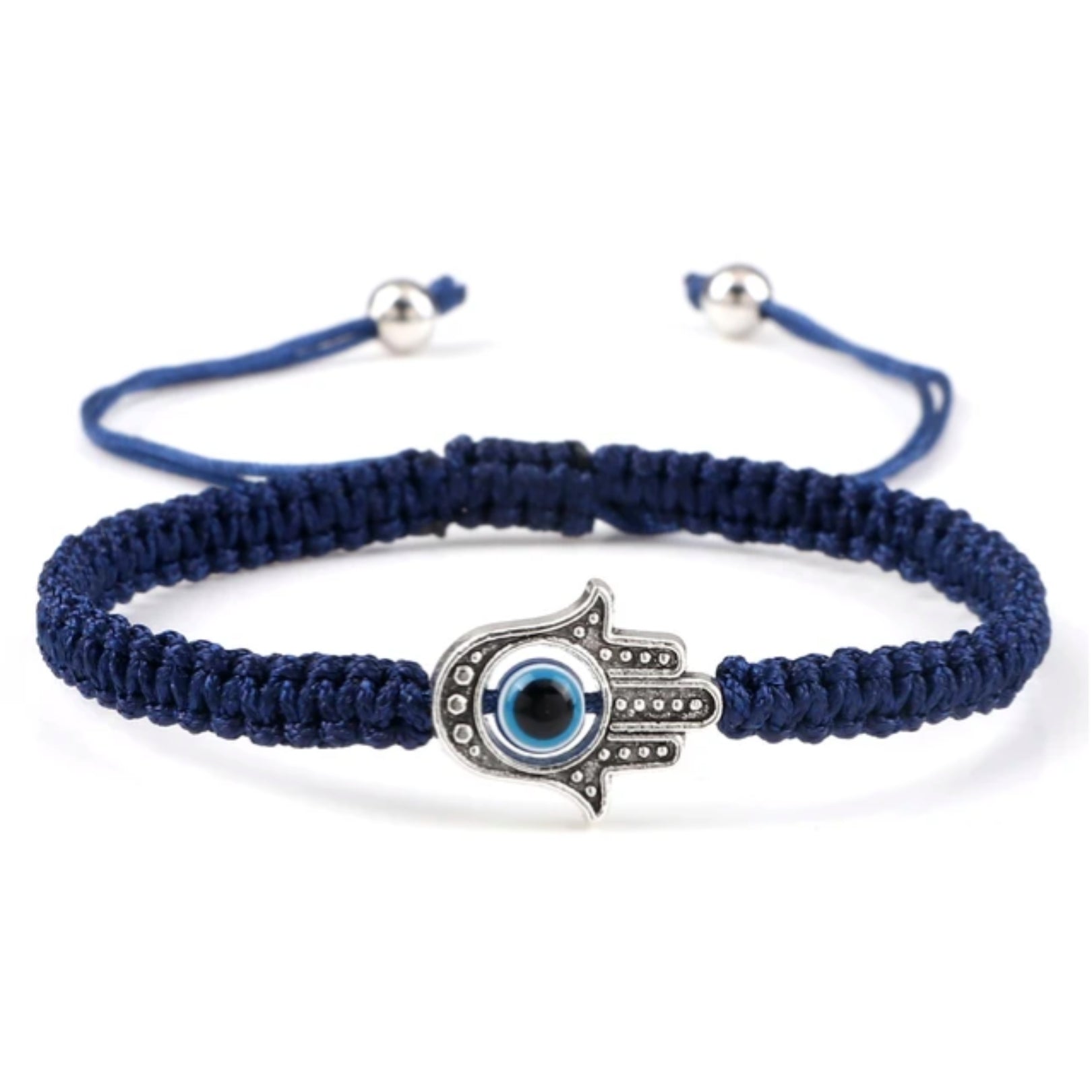 Adjustable Braided Evil Eye Bracelet - Hidden Forever