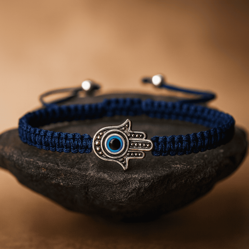 Adjustable Braided Evil Eye Bracelet - Hidden Forever