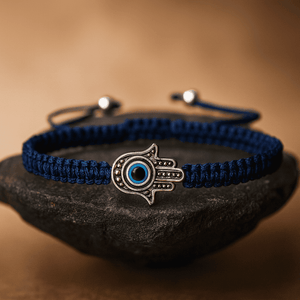 Adjustable Braided Evil Eye Bracelet - Hidden Forever