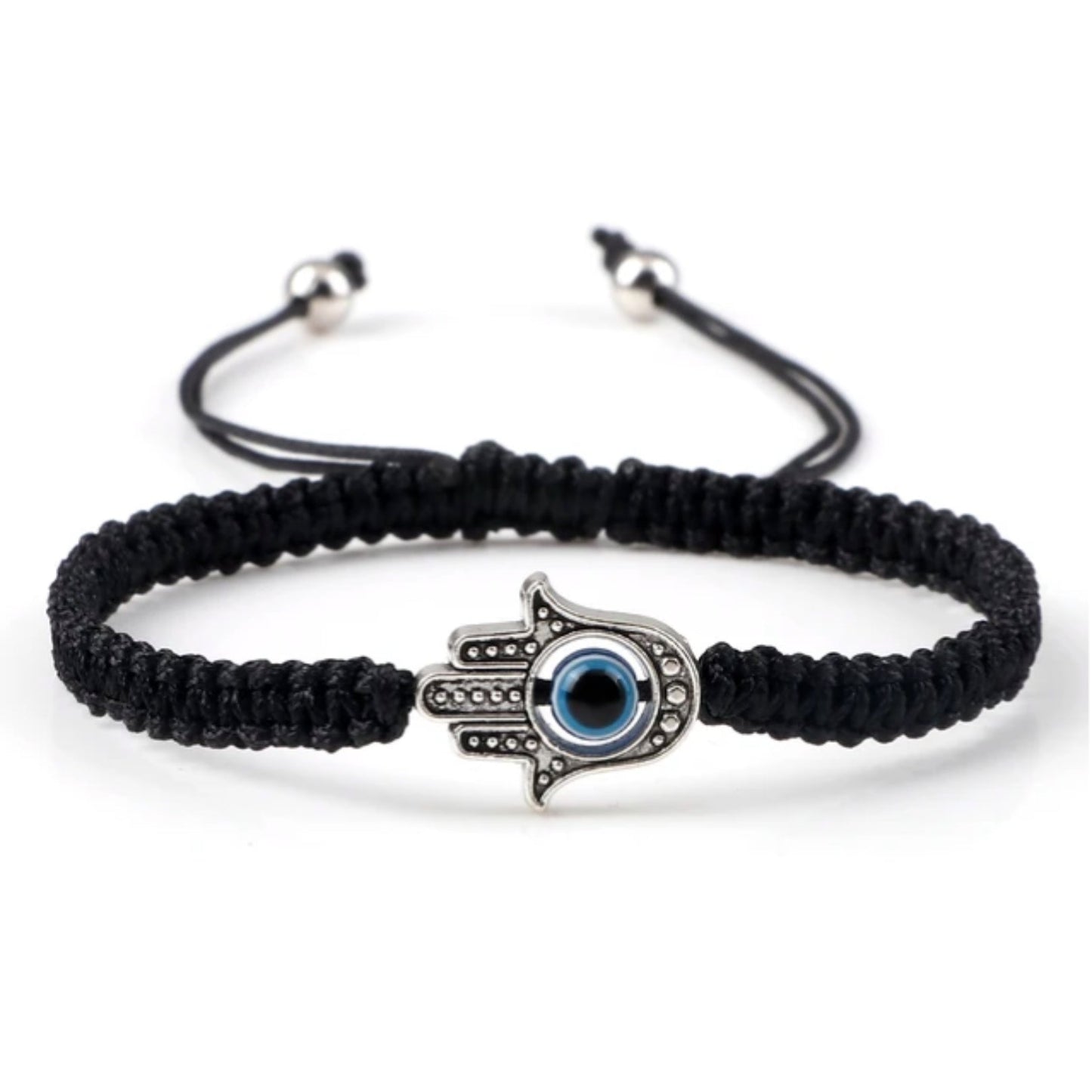 Adjustable Braided Evil Eye Bracelet - Hidden Forever