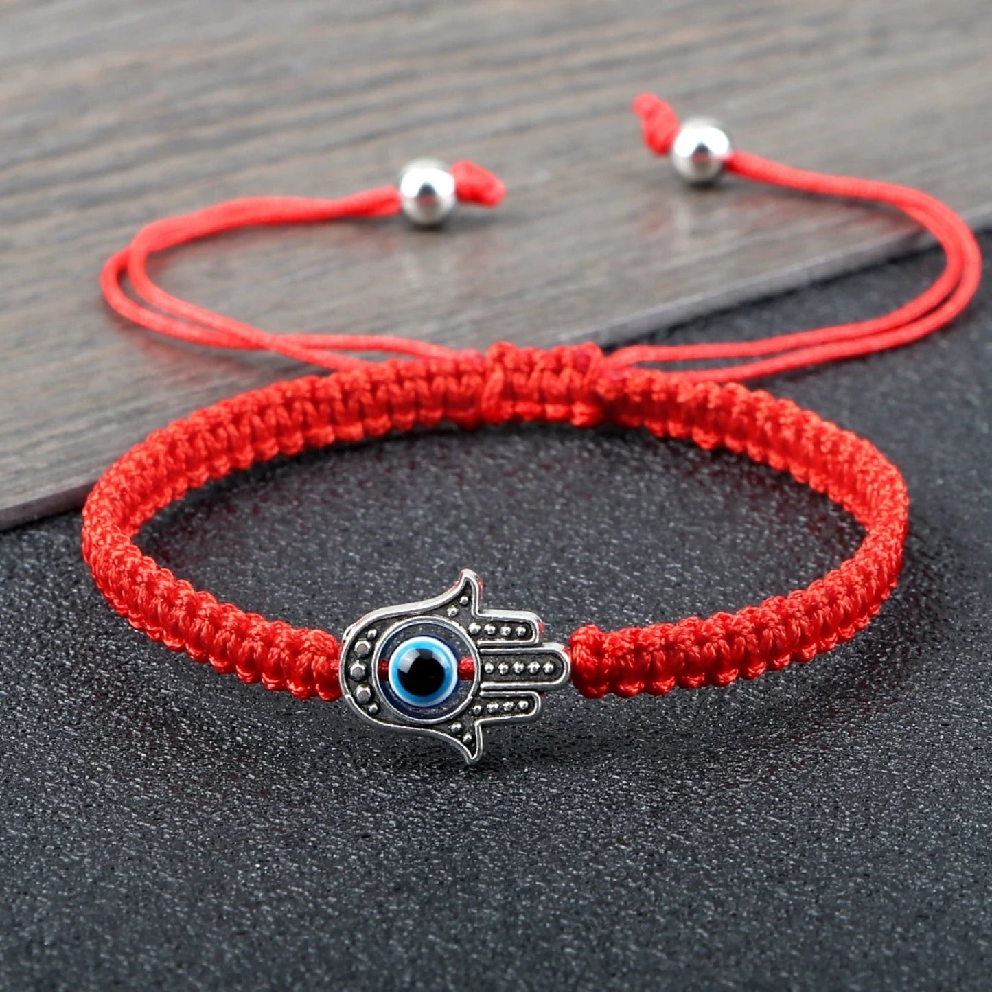 Adjustable Braided Evil Eye Bracelet - Hidden Forever