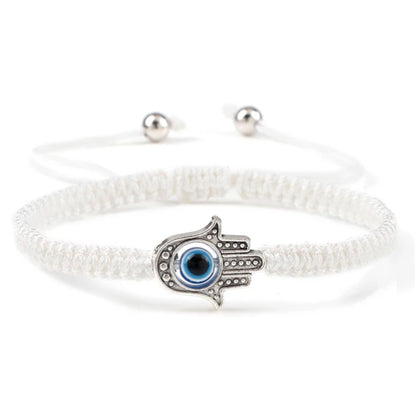 Adjustable Braided Evil Eye Bracelet - Hidden Forever