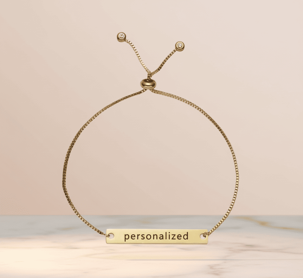 Adjustable Custom Engraved Name Bracelet - Hidden Forever