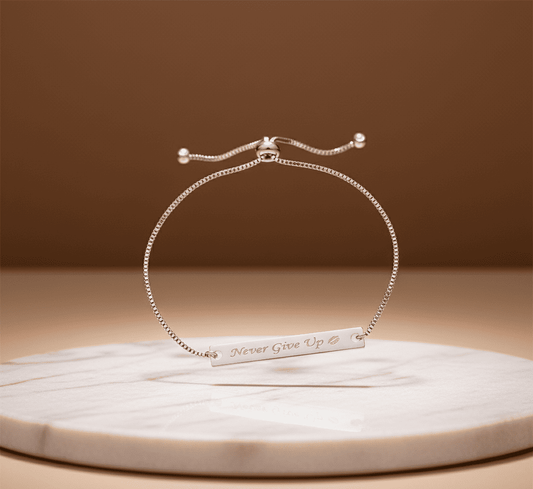 Adjustable Custom Engraved Name Bracelet - Hidden Forever