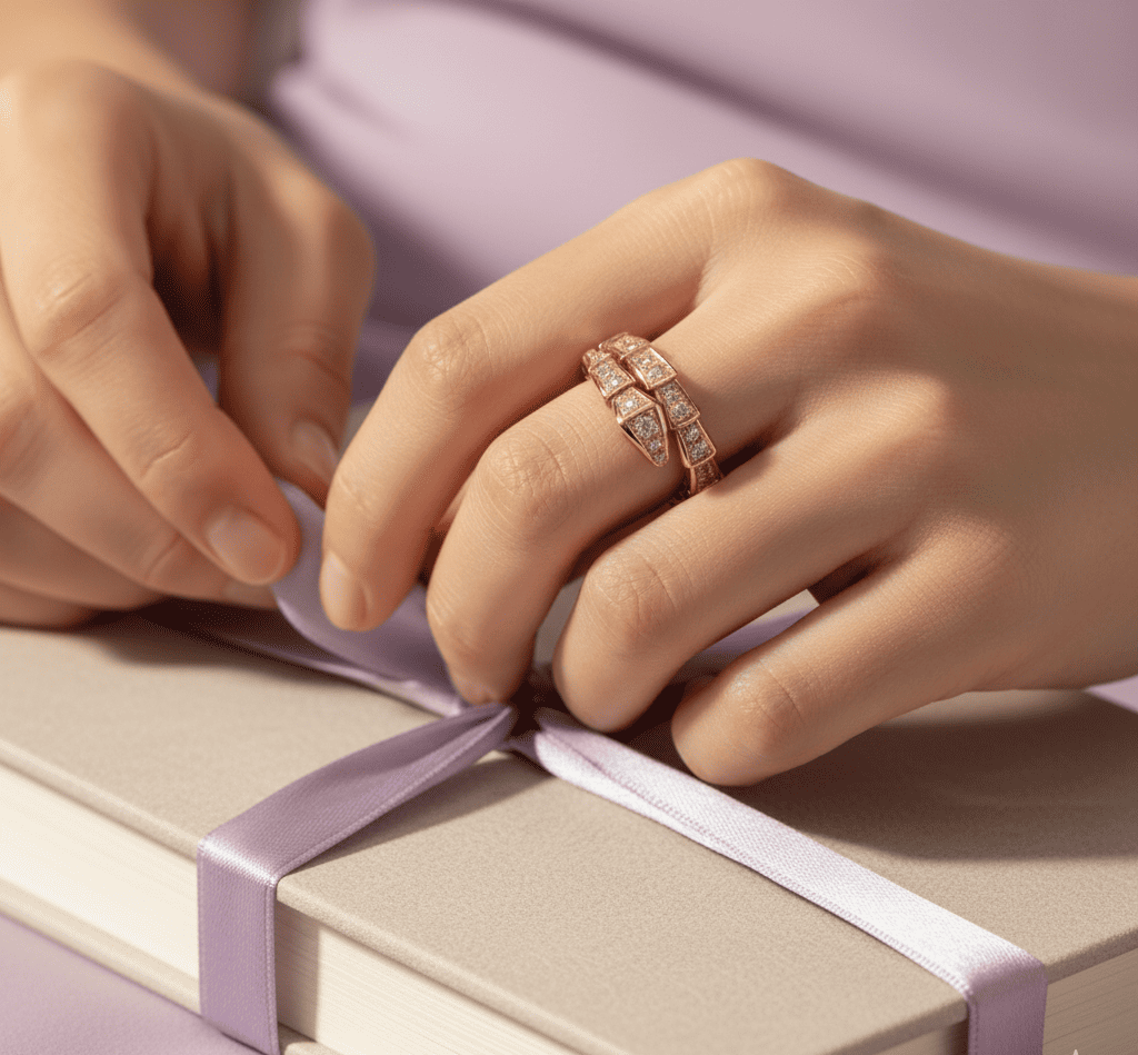 Adjustable Zircon Serpent Ring - Hidden Forever