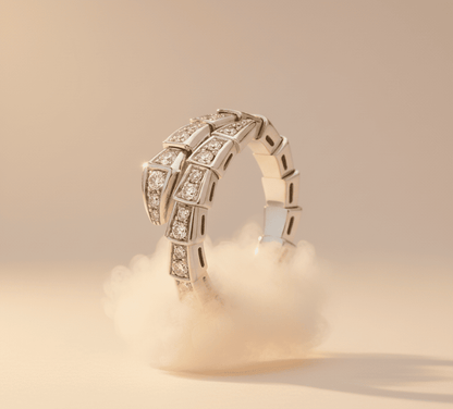 Adjustable Zircon Serpent Ring - Hidden Forever