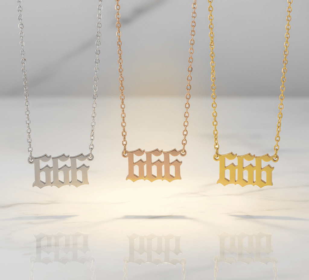 Angel Number Necklace - Hidden Forever