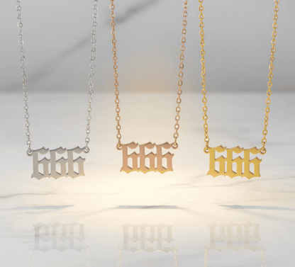 Angel Number Necklace - Hidden Forever