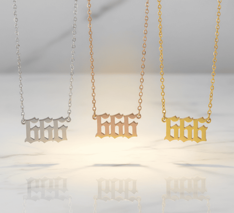 Angel Number Necklace - Hidden Forever