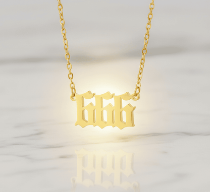 Angel Number Necklace - Hidden Forever