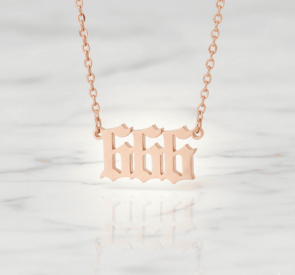 Angel Number Necklace - Hidden Forever