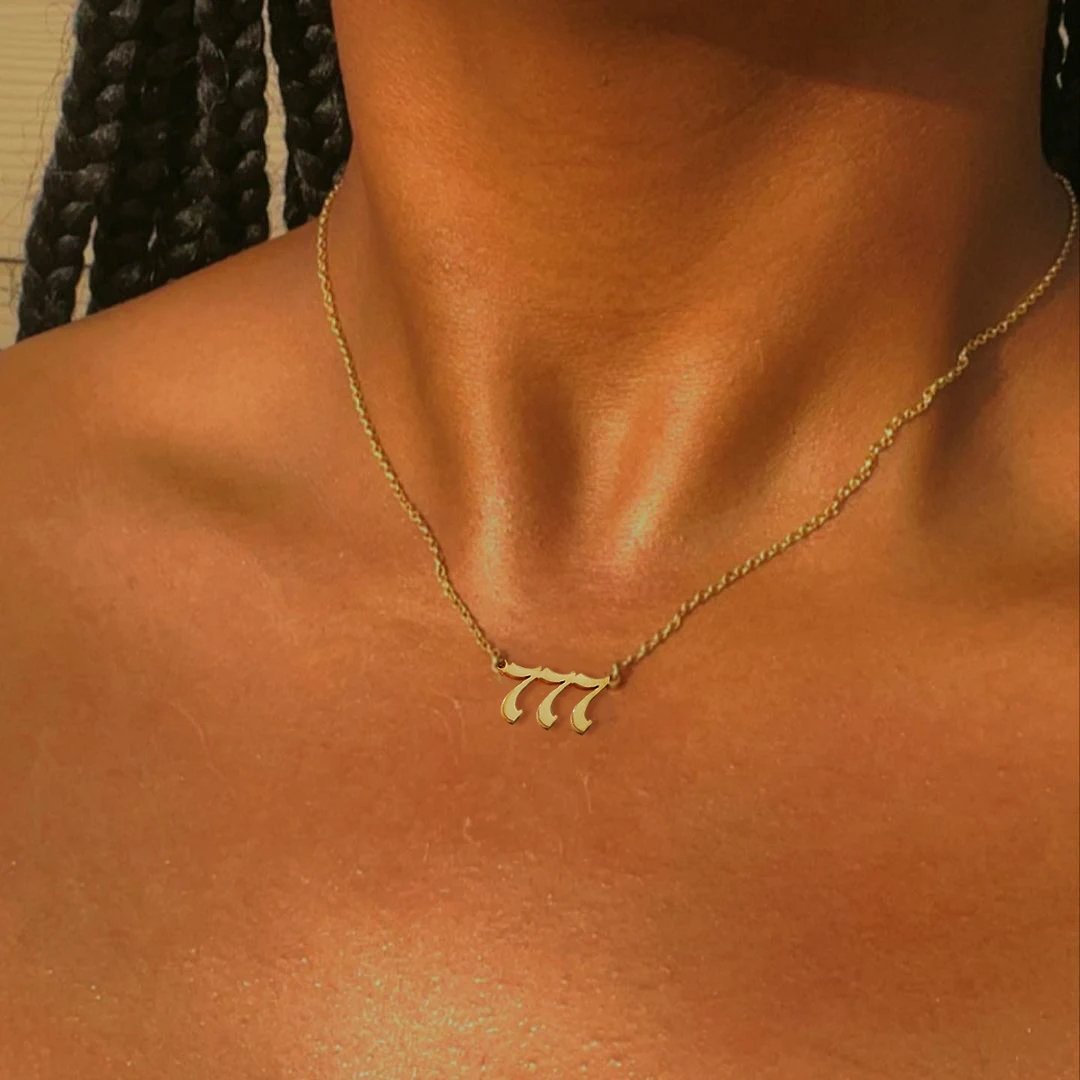 Angel Number Necklace - Hidden Forever
