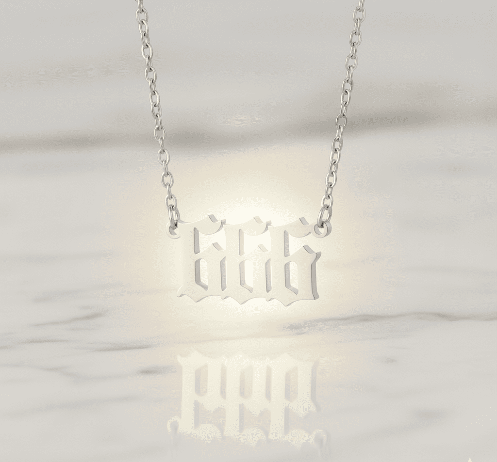 Angel Number Necklace - Hidden Forever